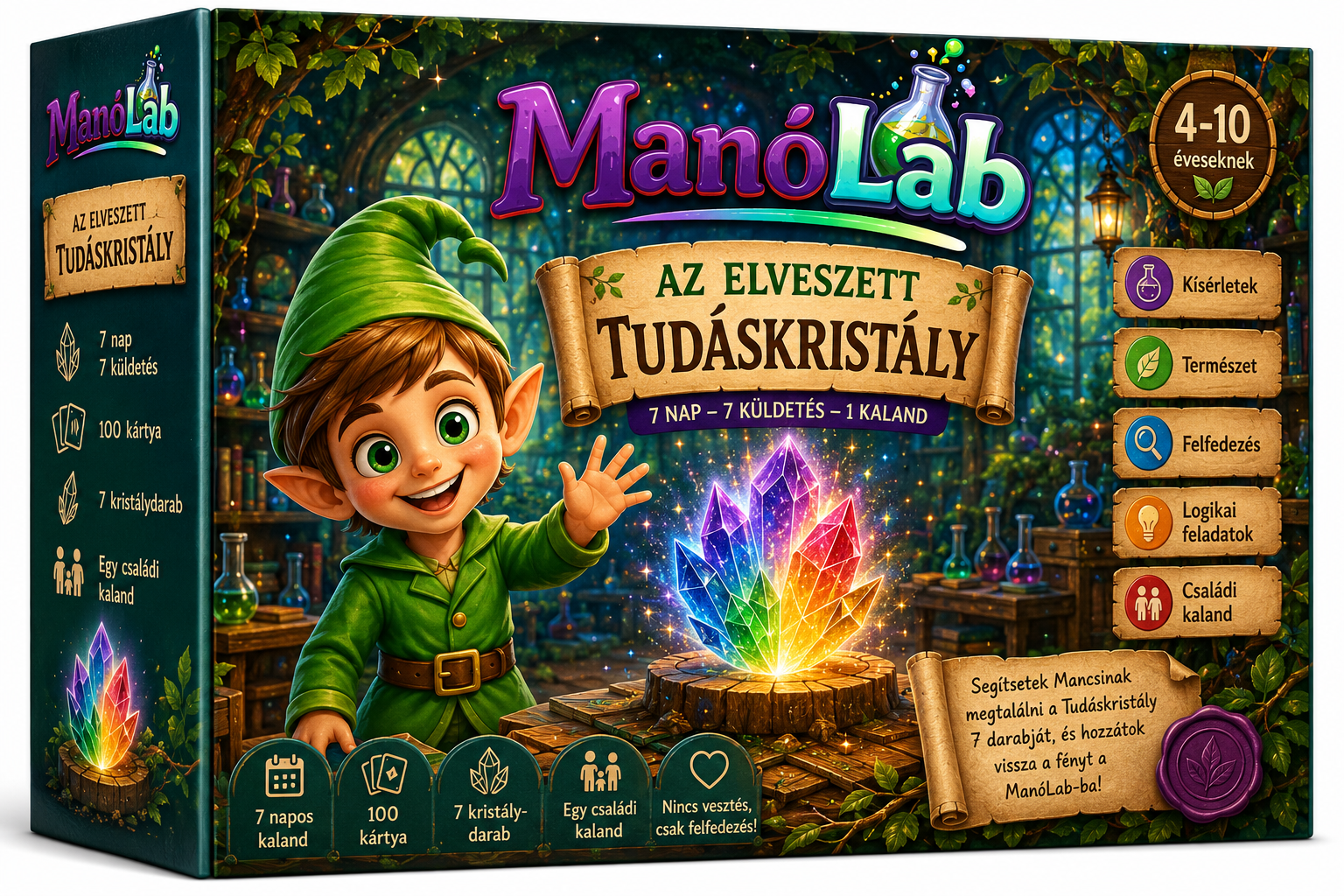 Az elveszett Tudáskristály társasjáték